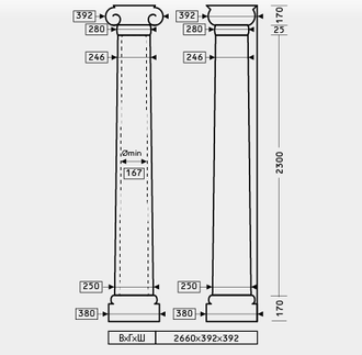 Колонна 1.30.214 - d250мм