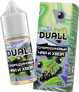 DUALL SALT (20 MG) 30ml - СМОРОДИНОВЫЙ ЧАЙ И ХВОЯ