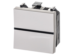 ABB N2201 BL, Выключатель, 2 модуля, белый