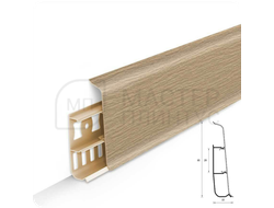 Плинтус ПВХ Идеал Деконика 85 мм. Дуб светлый 212