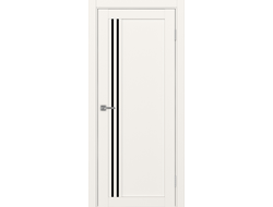Межкомнатная дверь "Турин-555" бежевый (стекло Lacobel)