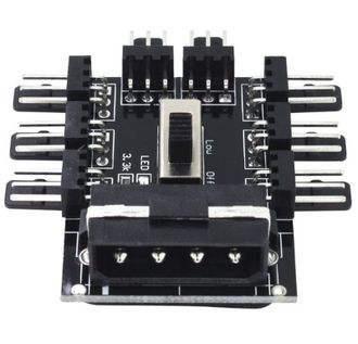 Разветвитель питания кулеров molex - 8x3 pin