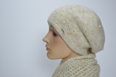 Вязаный берет и шарф Визио зима 2024 - 2025