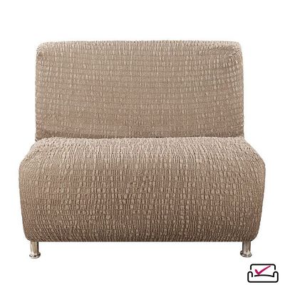 Чехол на кресло без подлокотников Сиена Венера Коричневый . Хлопок. ИТАЛИЯ