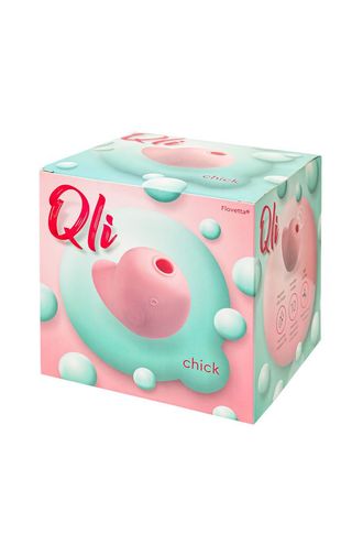 602603 Вакуум-волновой стимулятор клитора Qli by Flovetta Chick, силикон, розовый, 6,1 см
