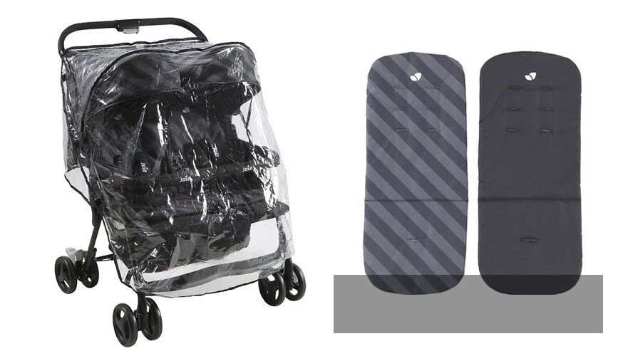  Aire Twin укомплектована двухцветными матрасиками. Фирменный дождевик.