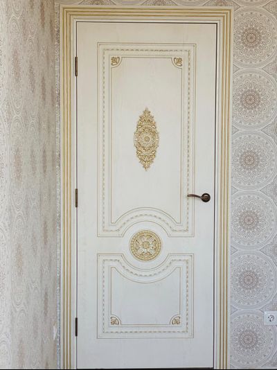 VFD. GRETA/ BIANCO CLASSIC PG. ГРЕТА/ БЬЯНКО КЛАССИК-ПАТИНА ЗОЛОТО. ПОЛОТНО ГЛУХОЕ