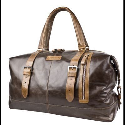 Кожаная дорожная сумка Campora Premium dark brown (арт. 
4019-52)
