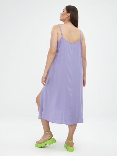 Платье на бретелях из вискозы, цвета в ассортименте