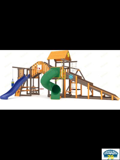 Всесезонная площадка IgraGrad С Мостик 1 с трубой SF2