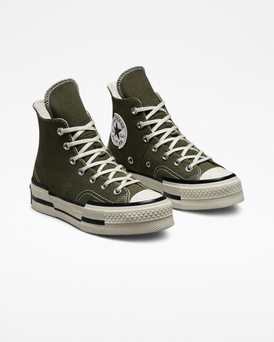 заказать мужские Кеды Converse Chuck 70 Plus темно-зеленые A01362C