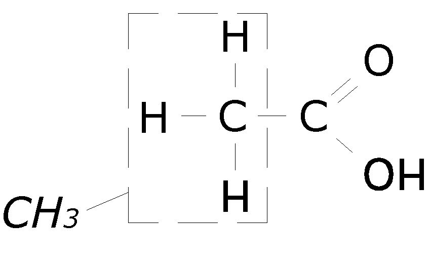 Схема уксусной кислоты