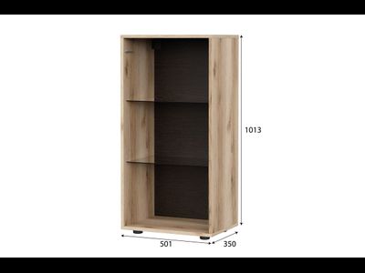 "Берген" Тумба со стеклом