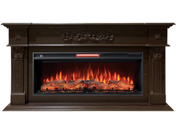 Линейный электрокамин Лидс AO с очагом Joker 45