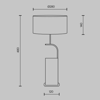 Настольный светильник Glamping, MOD437TL-02B, Maytoni
