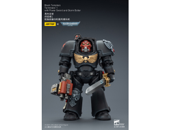 Терминатор Черных Храмовников (Warhammer 40K) - КОЛЛЕКЦИОННАЯ ФИГУРКА 1/18 Black Templars Terminator with Power Sword and Storm Bolter (JT03097) - JOYTOY
