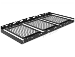 Багажник-корзина трехсекционная универсальная с основанием-решетка (ППК) 2100х1100мм под попереч на крышу автомобиля