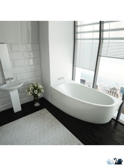 Ванна Aquatek Дива 150x90 см DIV150-0000001, акриловая, левая асимметричной формы