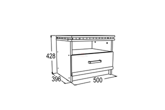 Тумба с 1-м ящиком Ольга 13