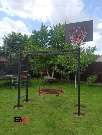 Уличная шведская стенка  рукоход 524K