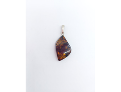 Кулон зелено-винный 02287