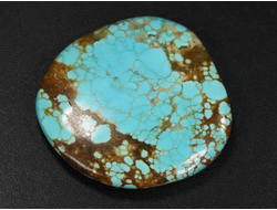 Бирюза, полировка плоская, США, Невада (29*28*5 мм, 7,1 г) №37846