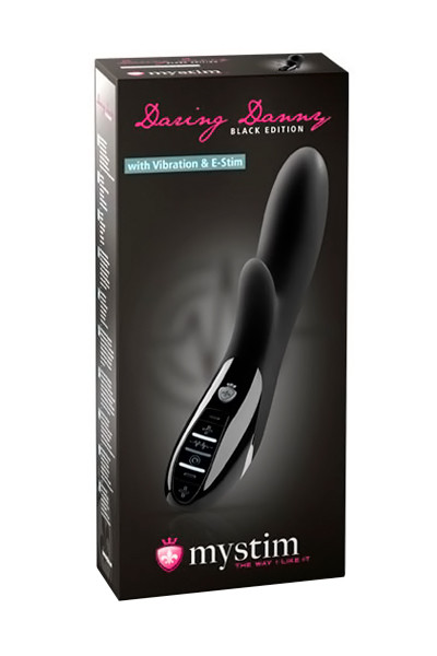 46875 Mystim Электростимуляторы Вибратор Mystim Daring Danny силиконовый с электростимуляцией, черный, 27 см