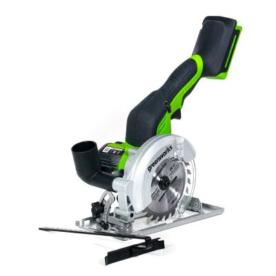 Циркулярная мини пила аккумуляторная Greenworks G24MCS 24V