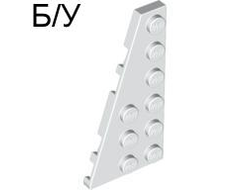 ! Б/У - Wedge, Plate 6 x 3 Left, White (54384 / 4287708) - Б/У