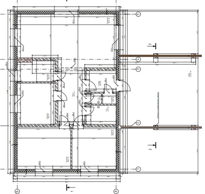 Одноэтажный дом с двумя спальнями 106м² (S47)