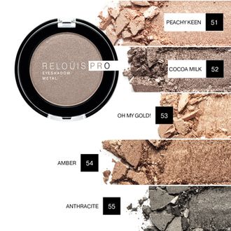 Тени для век "RELOUIS PRO EYESHADOW METAL"