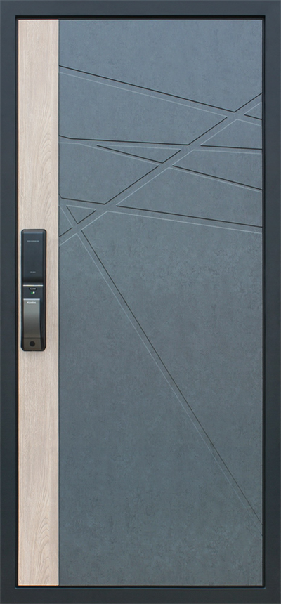 Стальная дверь   Слэб. Заказная модель.