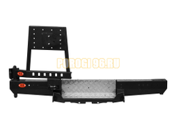 Задний силовой бампер серии Трофи на лифтованную УАЗ Буханка 2989, 3741, 3909, 2206, 3962, 3303, 39094 1965- (03.102.23)