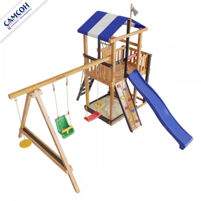 ДЕТСКАЯ ДЕРЕВЯННАЯ ИГРОВАЯ ПЛОЩАДКА САМСОН БРЕТАНЬ КОМБИ в Воронеже