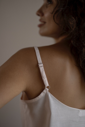 Комбинация из батиста (персиковая)