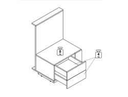Тумба прикроватная "Тахо"