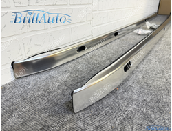 Рейлинги Toyota Land Cruiser 200 серебристые матовый хром