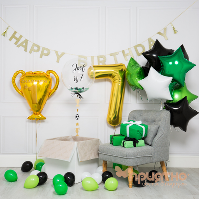 CЕТ ИЗ ВОЗДУШНЫХ ШАРОВ "ФУТБОЛ"