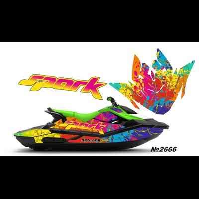 Наклейки на Гидроцикл SeaDoo BRP Spark #2666