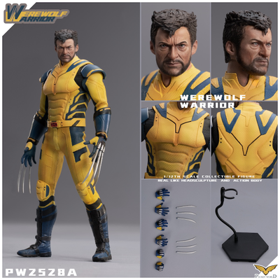 ПРЕДЗАКАЗ - Росомаха, Логан ("Дэдпул и Росомаха") - Коллекционная фигурка 1/12 SCALE Werewolf Warrior Regular version (PW2528A) - PWTOYS ?ЦЕНА: 14600 РУБ.?