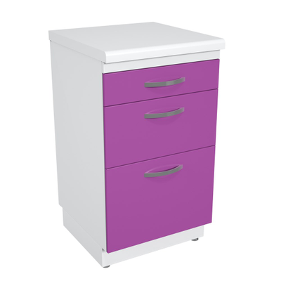 Тумба металлическая с ящиками на подиуме ТМЯ-3.0