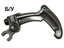 ! Б/У - Bionicle Weapon Claw - Bent and Notched with Clip, Pearl Dark Gray (20252 / 6106738) - Б/У