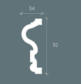 Молдинг 6.51.390 - 92*34*2000мм