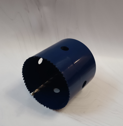 Коронка 76 мм по дереву, металлу, пластику биметаллическая глубина 100 мм