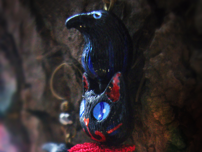 "Секреты Лавочки Чудес", длинные серьги с чёрными котами, воронами и звёздами