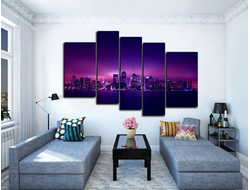 Модульная картина "Свет большого города"