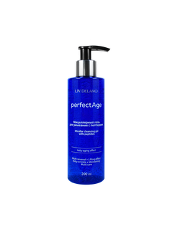 Liv Delano Perfect Age Гель Мицеллярный для умывания с пептидами, 200 мл