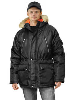 Куртка зимняя "АЛЯСКА удлиненная" цвет: черный