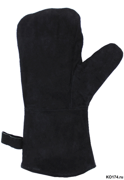 Рукавицы сварщика спилковые двупалые ТРЭК ЧЕРНЫЕ