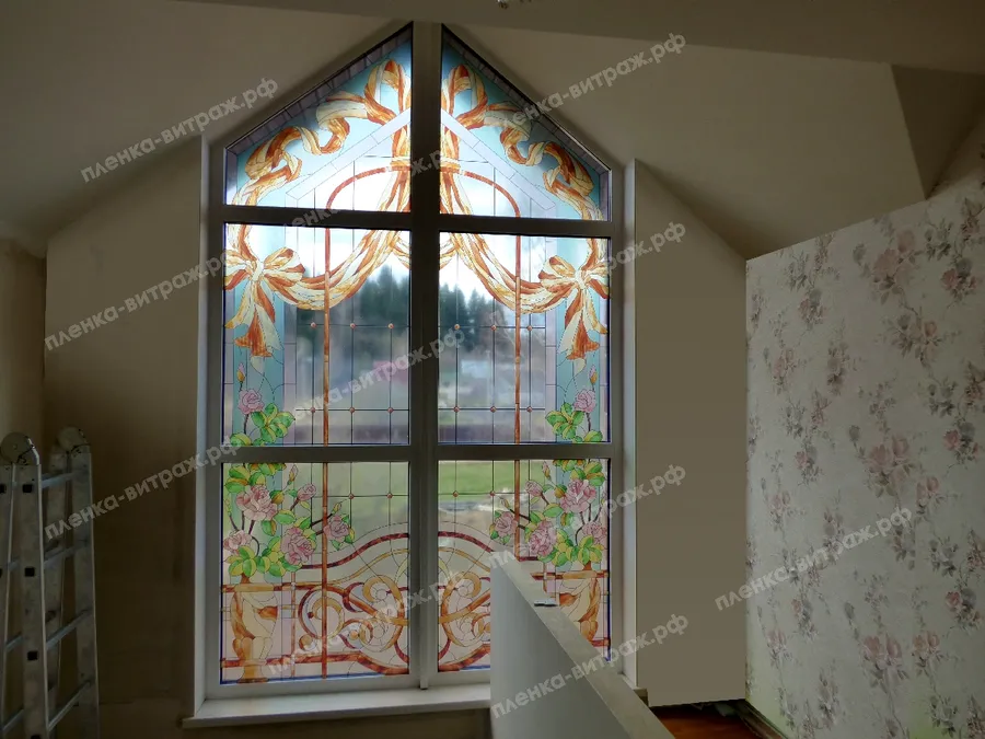 Витражная пленка на стекло, альтернатива шторам